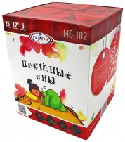 Батарея салютов МБ102 4/1 Цветные сны