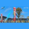 Хлопушка пневматическая МХ14-30 (100/1) синий кукурузный порошок + синие прямоугольники МХ14-30 в Москве 