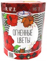 Батарея салютов МБ71 8/1 Огненные цветы (увеличенная)