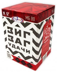 Батарея салютов МБ80 6/1 Зигзаг удачи