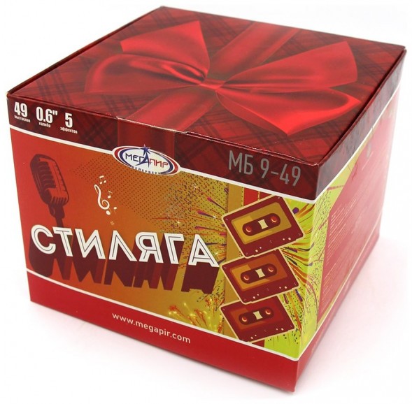 Батарея салютов МБ9-49 12/1 Стиляга МБ9-49 в Москве 